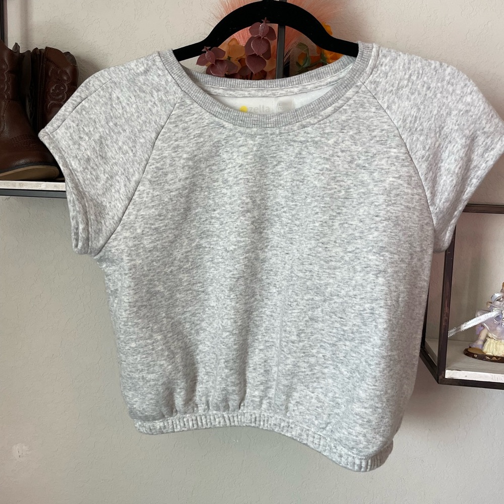 Grey Zella Sports Crop Top Size Large